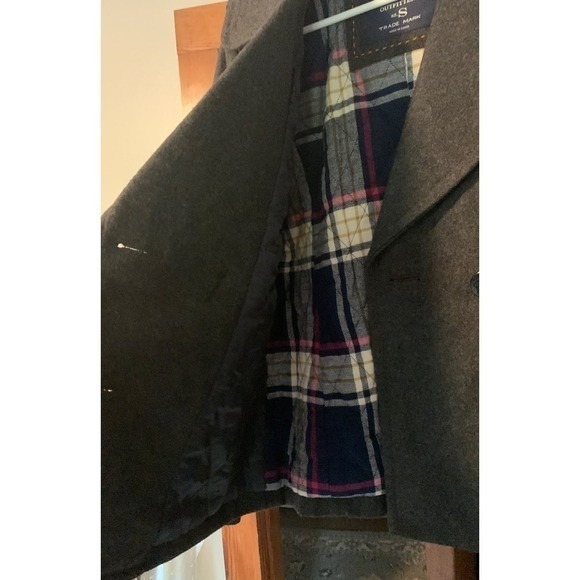 American Eagle Outfitters Women's Gray Double Breasted Wool Blend Peacoat Size S - Picture 4 of 5